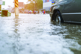 Photo of roads flooded